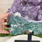 Amethyst Cluster on a Metal Base, 29.3 lbs & 16.6" Tall #5491 - 0244 - Brazil GemsBrazil GemsAmethyst Cluster on a Metal Base, 29.3 lbs & 16.6" Tall #5491 - 0244Clusters on Fixed Bases5491 - 0244