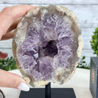 Amethyst Cluster on a Metal Base, 3.2 lbs & 6.3" Tall #5491-0168 - Brazil GemsBrazil GemsAmethyst Cluster on a Metal Base, 3.2 lbs & 6.3" Tall #5491-0168Clusters on Fixed Bases5491-0168