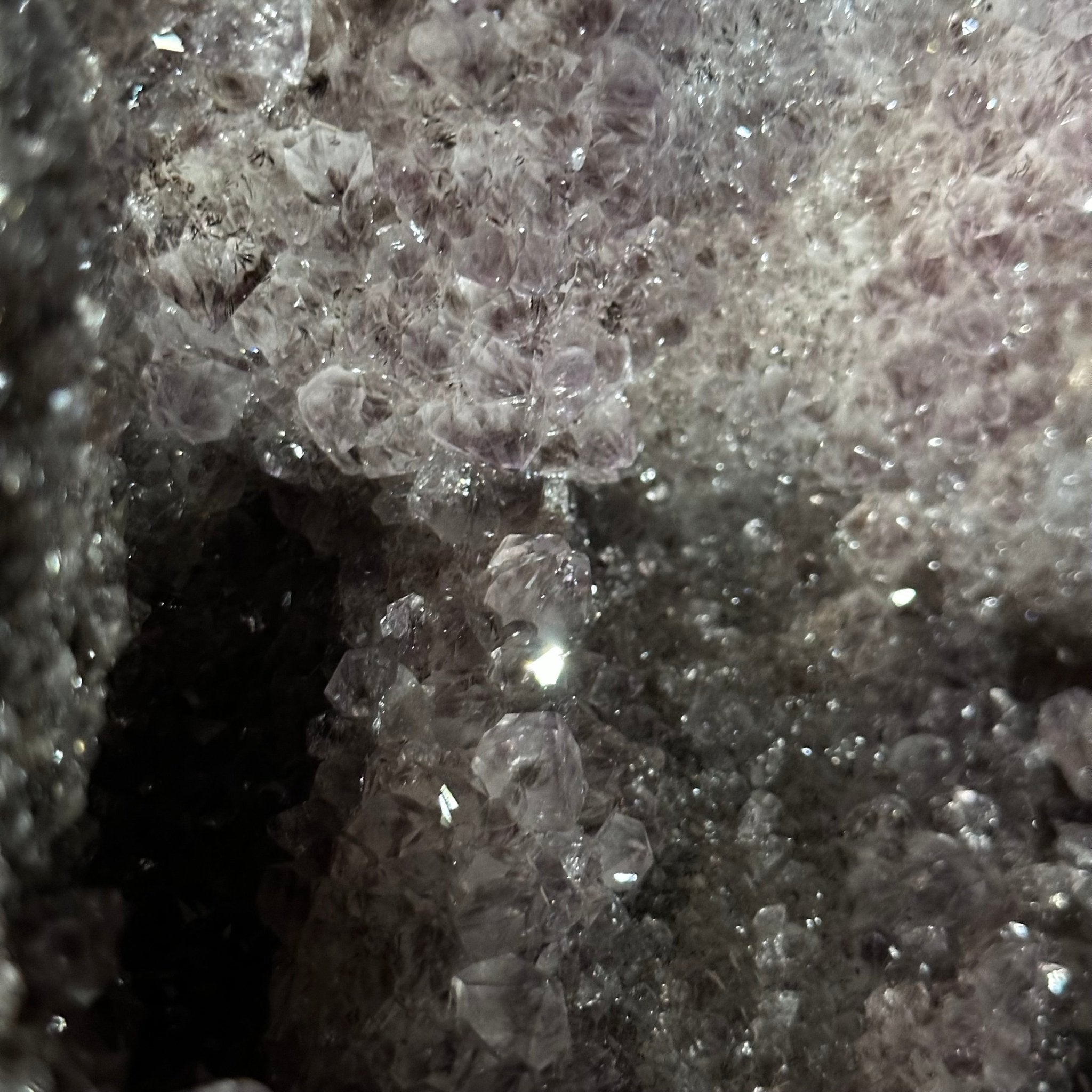 Amethyst Cluster on a Metal Base, 32.4 lbs & 18" Tall #5491 - 0104 - Brazil GemsBrazil GemsAmethyst Cluster on a Metal Base, 32.4 lbs & 18" Tall #5491 - 0104Clusters on Fixed Bases5491 - 0104