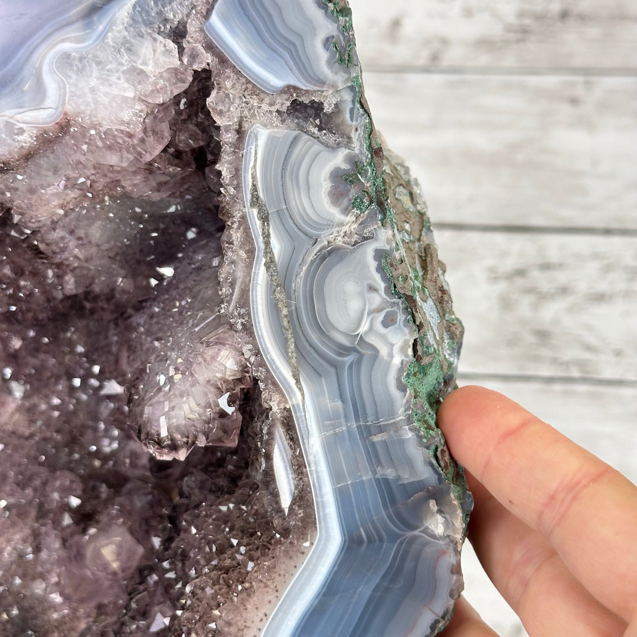 Amethyst Cluster on a Metal Base, 32.4 lbs & 18" Tall #5491 - 0104 - Brazil GemsBrazil GemsAmethyst Cluster on a Metal Base, 32.4 lbs & 18" Tall #5491 - 0104Clusters on Fixed Bases5491 - 0104