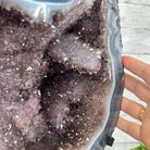 Amethyst Cluster on a Metal Base, 32.4 lbs & 18" Tall #5491 - 0104 - Brazil GemsBrazil GemsAmethyst Cluster on a Metal Base, 32.4 lbs & 18" Tall #5491 - 0104Clusters on Fixed Bases5491 - 0104