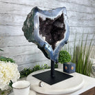 Amethyst Cluster on a Metal Base, 32.4 lbs & 18" Tall #5491 - 0104 - Brazil GemsBrazil GemsAmethyst Cluster on a Metal Base, 32.4 lbs & 18" Tall #5491 - 0104Clusters on Fixed Bases5491 - 0104