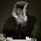 Amethyst Cluster on a Metal Base, 54.1 lbs & 22" Tall, #5491 - 0187 - Brazil GemsBrazil GemsAmethyst Cluster on a Metal Base, 54.1 lbs & 22" Tall, #5491 - 0187Clusters on Fixed Bases5491 - 0187
