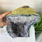 Amethyst Cluster on a Metal Base, 54.1 lbs & 22" Tall, #5491 - 0187 - Brazil GemsBrazil GemsAmethyst Cluster on a Metal Base, 54.1 lbs & 22" Tall, #5491 - 0187Clusters on Fixed Bases5491 - 0187