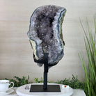 Amethyst Cluster on a Metal Base, 54.1 lbs & 22" Tall, #5491 - 0187 - Brazil GemsBrazil GemsAmethyst Cluster on a Metal Base, 54.1 lbs & 22" Tall, #5491 - 0187Clusters on Fixed Bases5491 - 0187