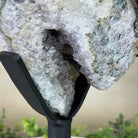 Amethyst Cluster on a Metal Base, 54.1 lbs & 22" Tall, #5491 - 0187 - Brazil GemsBrazil GemsAmethyst Cluster on a Metal Base, 54.1 lbs & 22" Tall, #5491 - 0187Clusters on Fixed Bases5491 - 0187