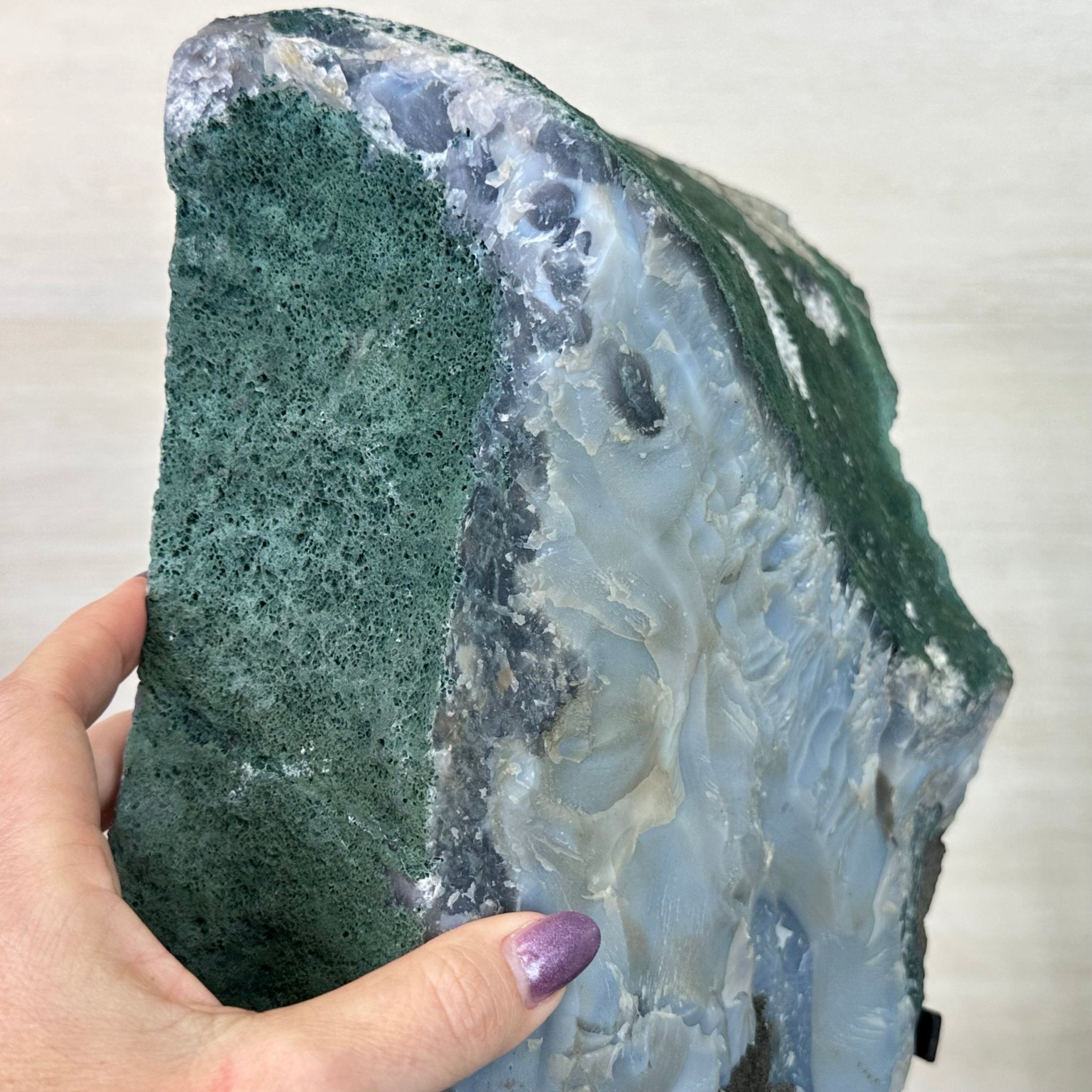 Amethyst Cluster on Metal Base, 44.1 lbs & 19.7" Tall #5491 - 0221 - Brazil GemsBrazil GemsAmethyst Cluster on Metal Base, 44.1 lbs & 19.7" Tall #5491 - 0221Clusters on Fixed Bases5491 - 0221