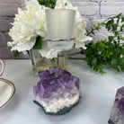 Amethyst Cluster Votive Candleholder, ~6" tall Model #5556AMTH by Brazil Gems - Brazil GemsBrazil GemsAmethyst Cluster Votive Candleholder, ~6" tall Model #5556AMTH by Brazil GemsCandleholders5556AMTH