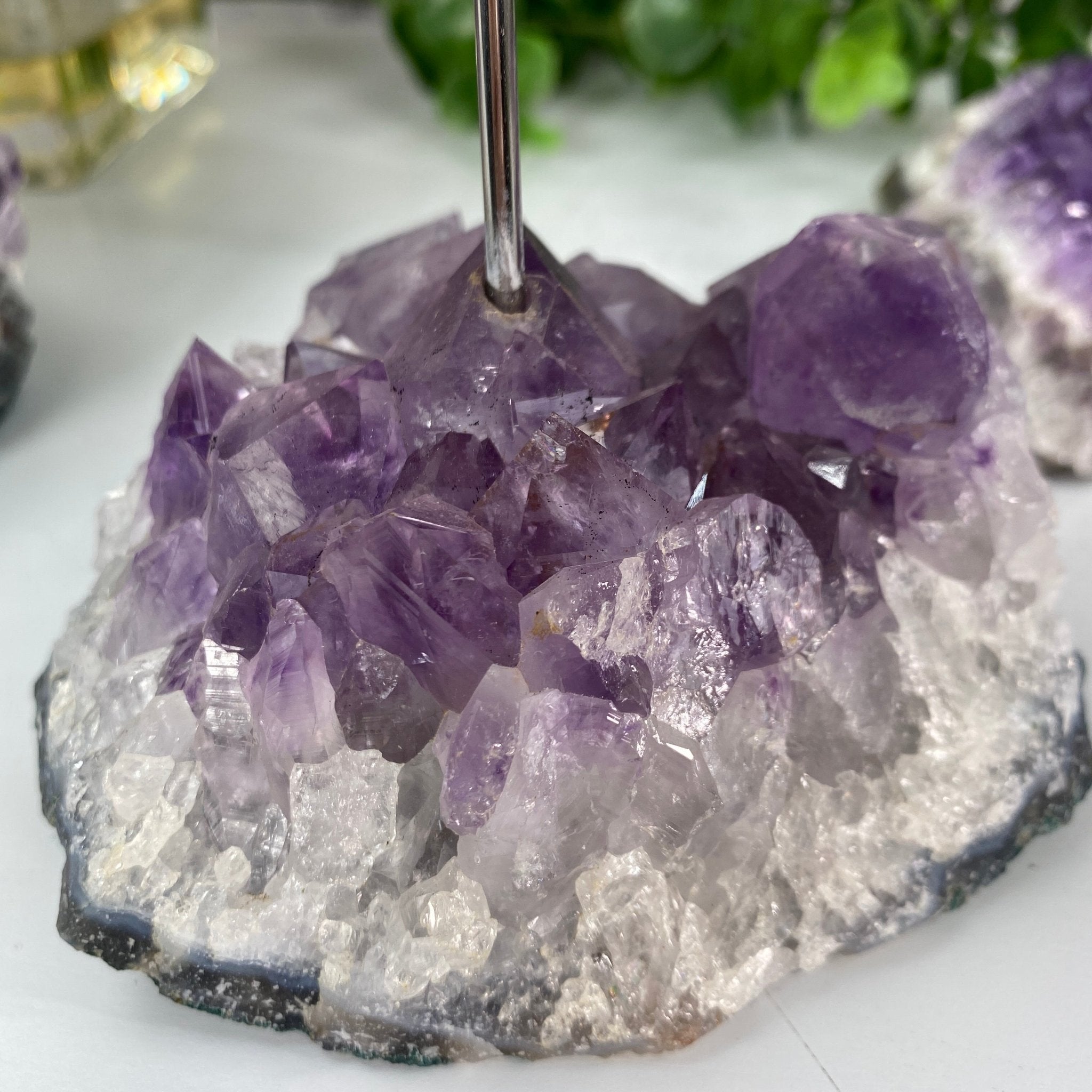Amethyst Cluster Votive Candleholder, ~6" tall Model #5556AMTH by Brazil Gems - Brazil GemsBrazil GemsAmethyst Cluster Votive Candleholder, ~6" tall Model #5556AMTH by Brazil GemsCandleholders5556AMTH