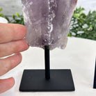 Amethyst Crystal Point on a Metal Stand, 5.9" Tall Model #3122AM-011 by Brazil Gems - Brazil GemsBrazil GemsAmethyst Crystal Point on a Metal Stand, 5.9" Tall Model #3122AM-011 by Brazil GemsCrystal Points3122AM-011