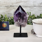 Amethyst Crystal Point on a Metal Stand, 6" Tall Model #3122AM-003 by Brazil Gems - Brazil GemsBrazil GemsAmethyst Crystal Point on a Metal Stand, 6" Tall Model #3122AM-003 by Brazil GemsCrystal Points3122AM-003
