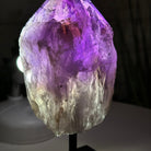 Amethyst Crystal Point on a Metal Stand, 6" Tall Model #3122AM-003 by Brazil Gems - Brazil GemsBrazil GemsAmethyst Crystal Point on a Metal Stand, 6" Tall Model #3122AM-003 by Brazil GemsCrystal Points3122AM-003