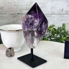 Amethyst Crystal Point on a Metal Stand, 6" Tall Model #3122AM-003 by Brazil Gems - Brazil GemsBrazil GemsAmethyst Crystal Point on a Metal Stand, 6" Tall Model #3122AM-003 by Brazil GemsCrystal Points3122AM-003