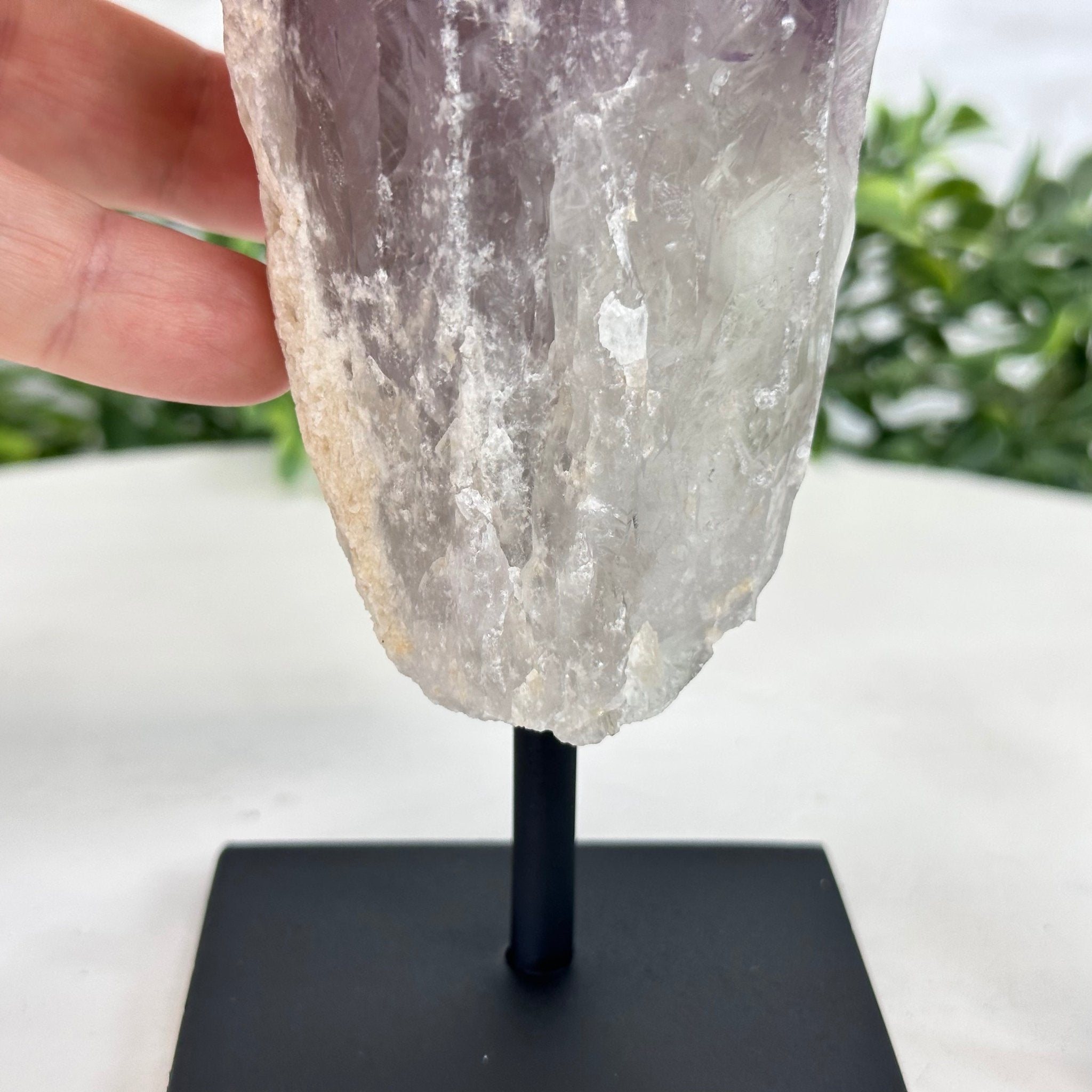 Amethyst Crystal Point on a Metal Stand, 6.1" Tall Model #3122AM-005 by Brazil Gems - Brazil GemsBrazil GemsAmethyst Crystal Point on a Metal Stand, 6.1" Tall Model #3122AM-005 by Brazil GemsCrystal Points3122AM-005
