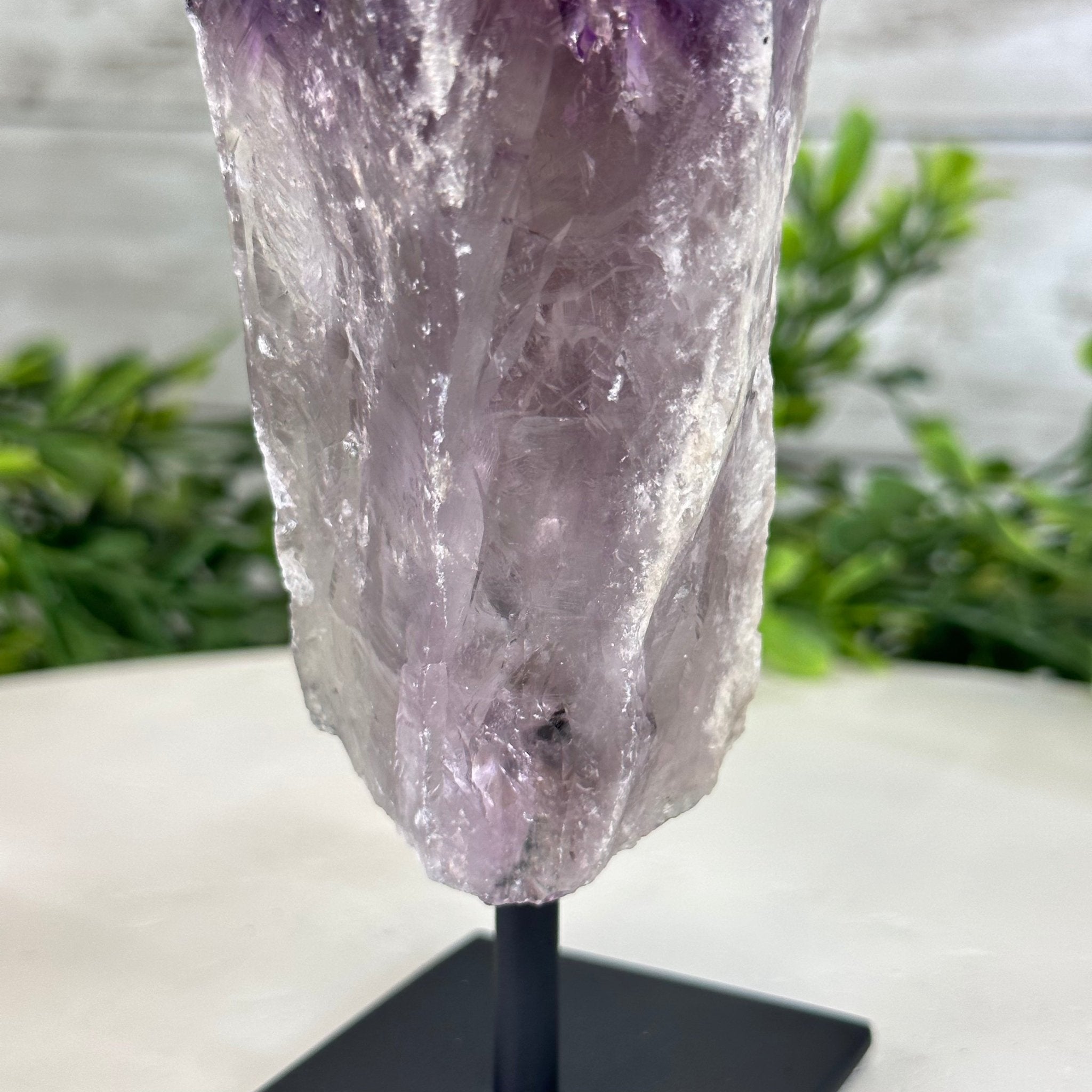 Amethyst Crystal Point on a Metal Stand, 6.1" Tall Model #3122AM-009 by Brazil Gems - Brazil GemsBrazil GemsAmethyst Crystal Point on a Metal Stand, 6.1" Tall Model #3122AM-009 by Brazil GemsCrystal Points3122AM-009