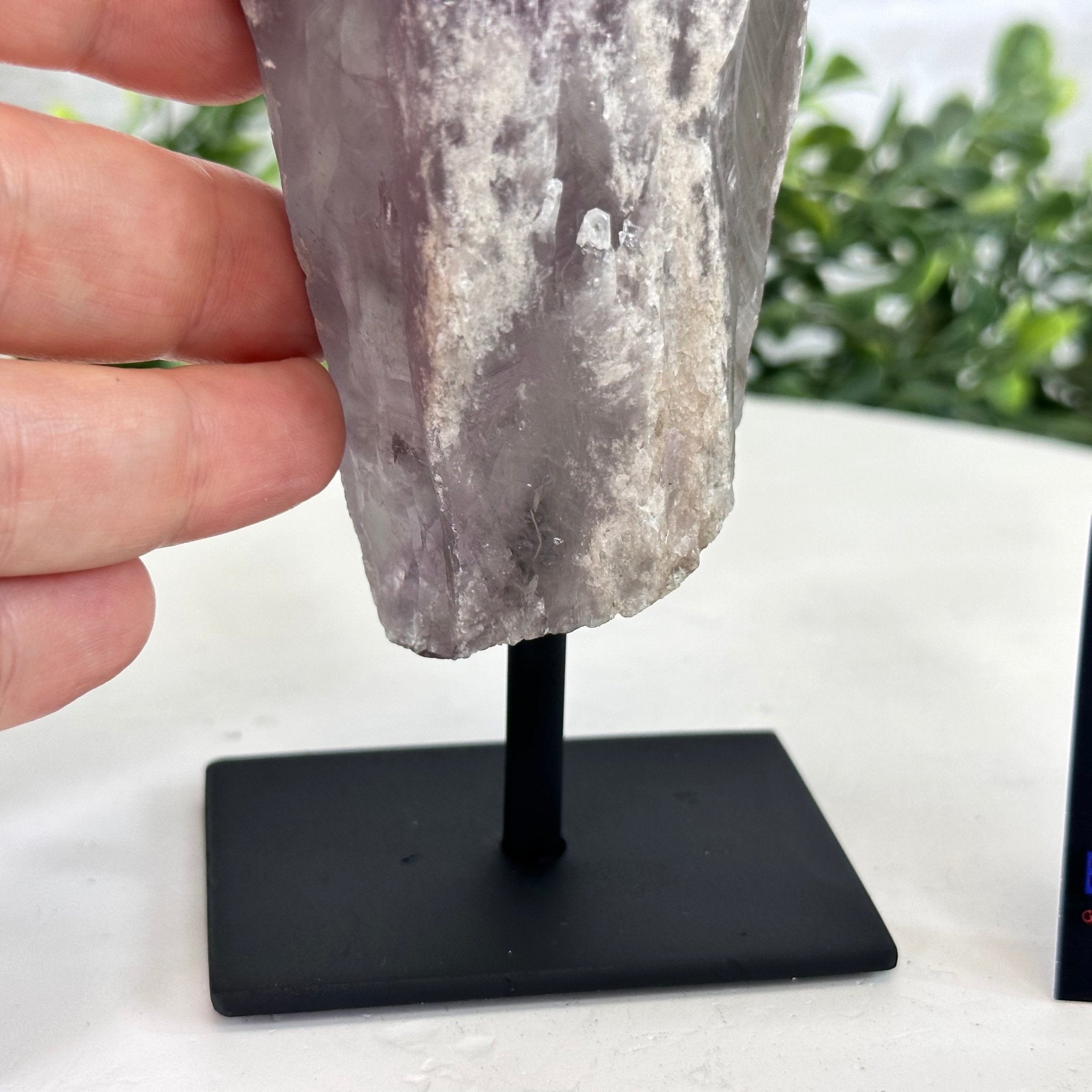 Amethyst Crystal Point on a Metal Stand, 6.1" Tall Model #3122AM-009 by Brazil Gems - Brazil GemsBrazil GemsAmethyst Crystal Point on a Metal Stand, 6.1" Tall Model #3122AM-009 by Brazil GemsCrystal Points3122AM-009