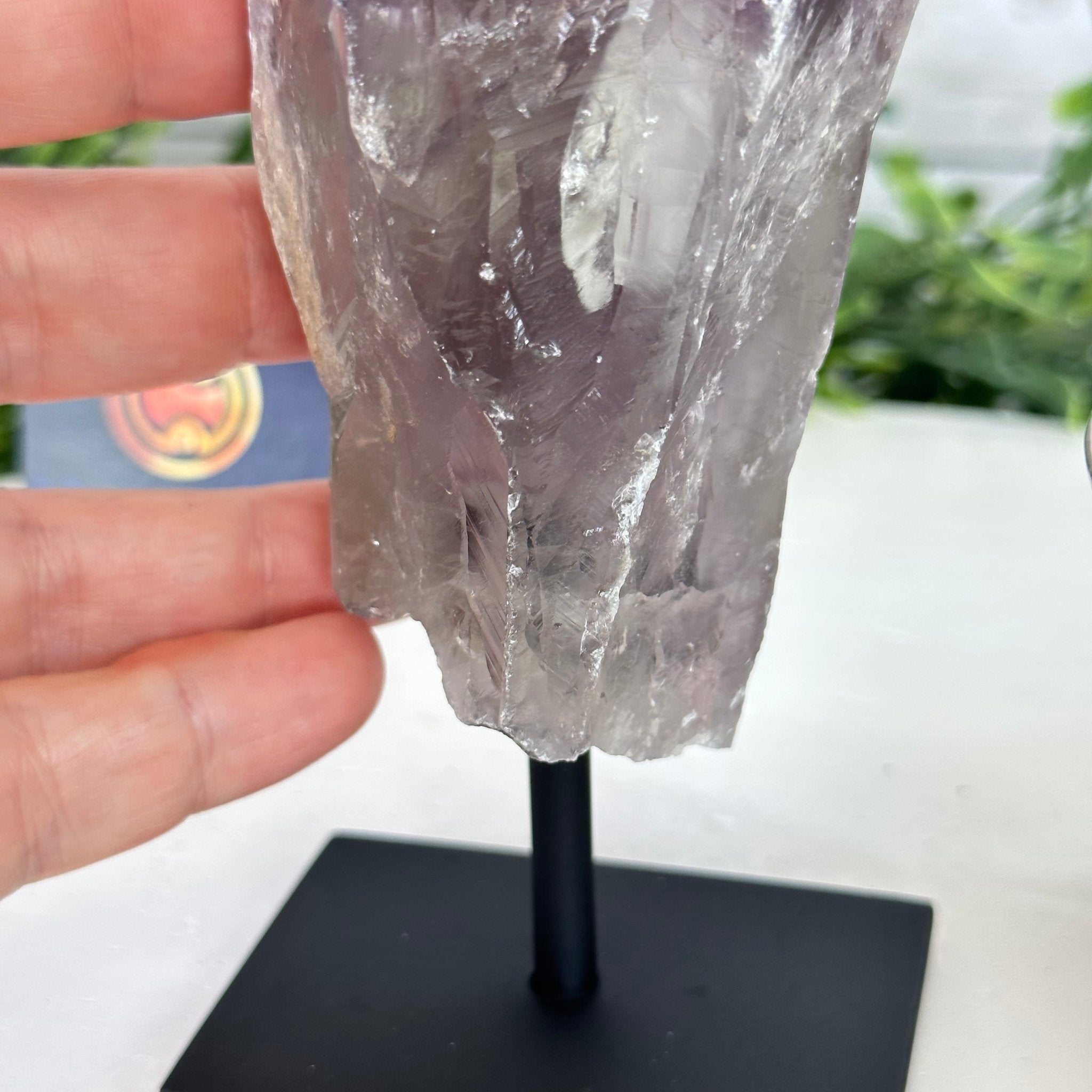 Amethyst Crystal Point on a Metal Stand, 6.1" Tall Model #3122AM-009 by Brazil Gems - Brazil GemsBrazil GemsAmethyst Crystal Point on a Metal Stand, 6.1" Tall Model #3122AM-009 by Brazil GemsCrystal Points3122AM-009