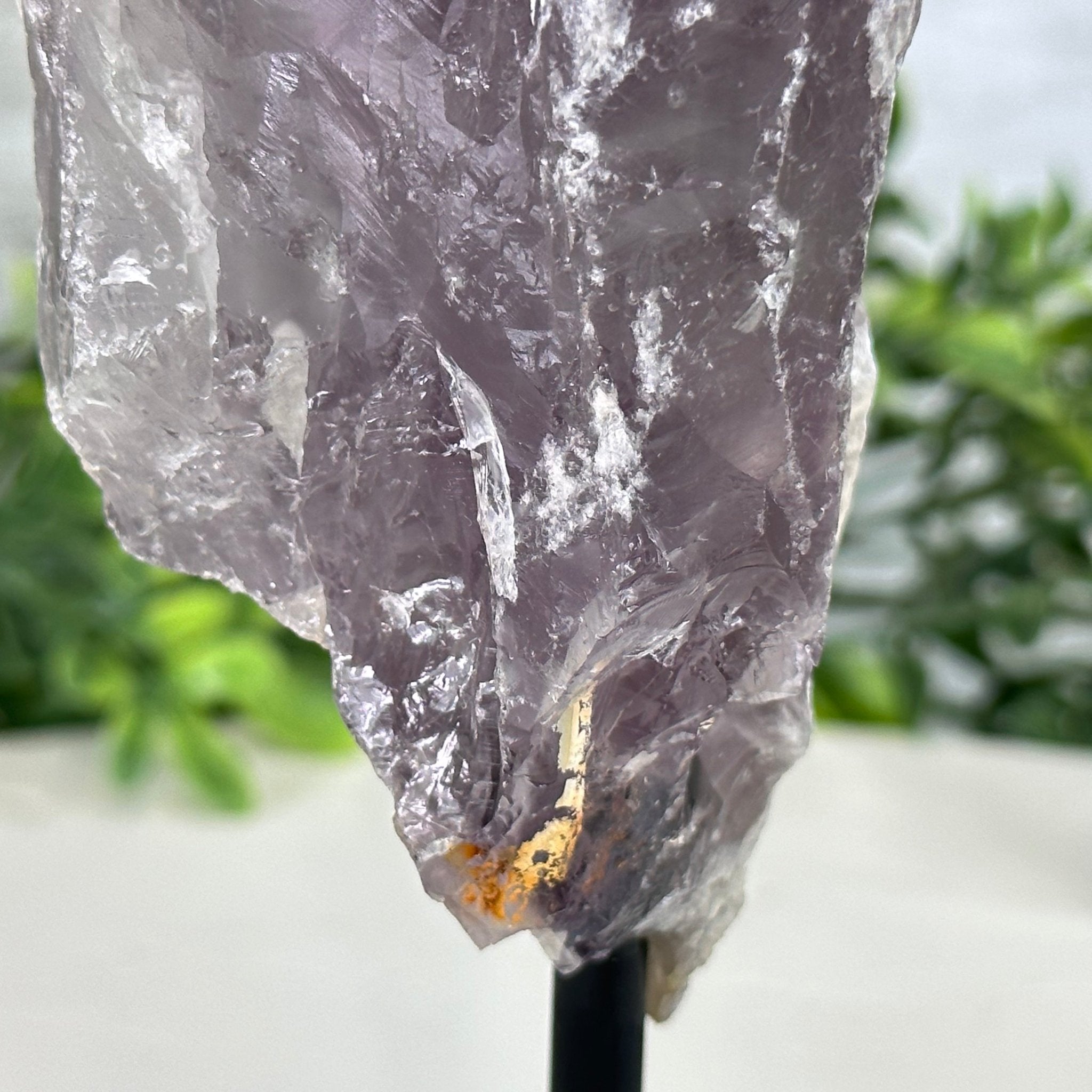 Amethyst Crystal Point on a Metal Stand, 6.4" Tall Model #3122AM-004 by Brazil Gems - Brazil GemsBrazil GemsAmethyst Crystal Point on a Metal Stand, 6.4" Tall Model #3122AM-004 by Brazil GemsCrystal Points3122AM-004