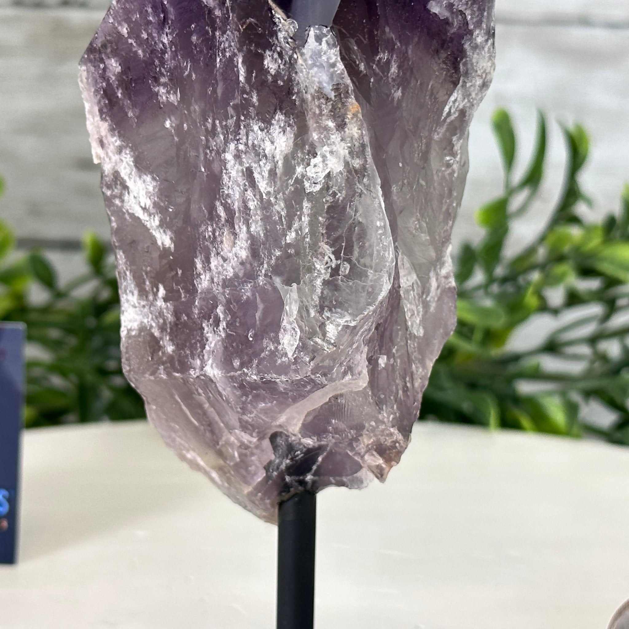 Amethyst Crystal Point on a Metal Stand, 6.4" Tall Model #3122AM-004 by Brazil Gems - Brazil GemsBrazil GemsAmethyst Crystal Point on a Metal Stand, 6.4" Tall Model #3122AM-004 by Brazil GemsCrystal Points3122AM-004