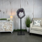 Amethyst Druse Crystal Portal on a Stand, 76 lbs & 59.25" tall, Model #5606-0007 by Brazil Gems - Brazil GemsBrazil GemsAmethyst Druse Crystal Portal on a Stand, 76 lbs & 59.25" tall, Model #5606-0007 by Brazil GemsPortals on Fixed Bases5606-0007