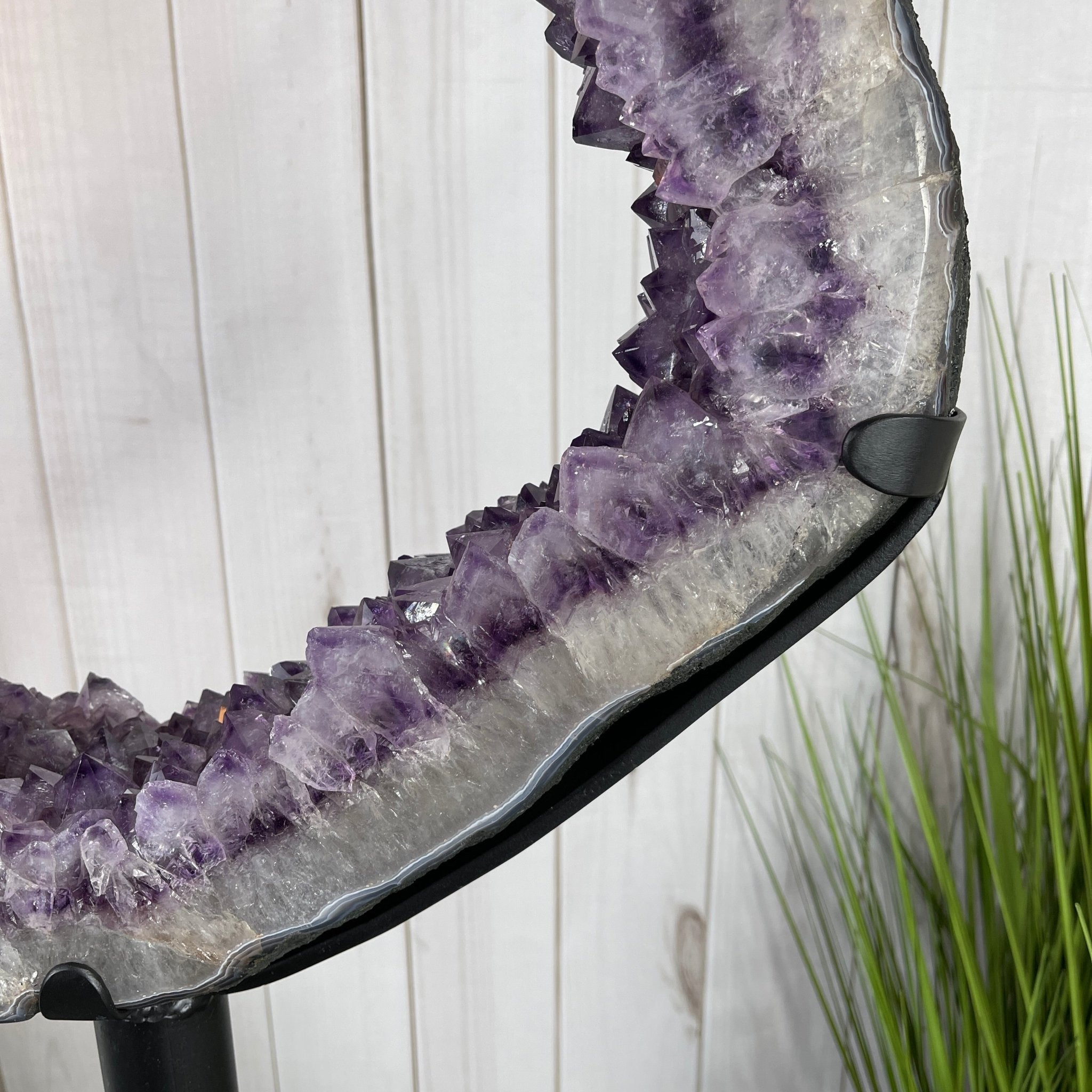Amethyst Druse Crystal Portal on a Stand, 76 lbs & 59.25" tall, Model #5606-0007 by Brazil Gems - Brazil GemsBrazil GemsAmethyst Druse Crystal Portal on a Stand, 76 lbs & 59.25" tall, Model #5606-0007 by Brazil GemsPortals on Fixed Bases5606-0007