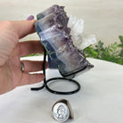 Amethyst Heart Geode on a Metal Stand, 2.5 lbs & 5.4" Tall #5463 - 0341 - Brazil GemsBrazil GemsAmethyst Heart Geode on a Metal Stand, 2.5 lbs & 5.4" Tall #5463 - 0341Hearts5463 - 0341