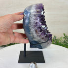 Amethyst Heart Geode on a Metal Stand, 9.3 lbs & 8.4" Tall #5463 - 0352 - Brazil GemsBrazil GemsAmethyst Heart Geode on a Metal Stand, 9.3 lbs & 8.4" Tall #5463 - 0352Hearts5463 - 0352