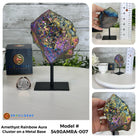 Amethyst Rainbow Aura Cluster on Stand, Select Your Item #5490AMRA - Brazil GemsBrazil GemsAmethyst Rainbow Aura Cluster on Stand, Select Your Item #5490AMRASmall Clusters on Metal Bases5490AMRA-007