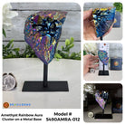 Amethyst Rainbow Aura Cluster on Stand, Select Your Item #5490AMRA - Brazil GemsBrazil GemsAmethyst Rainbow Aura Cluster on Stand, Select Your Item #5490AMRASmall Clusters on Metal Bases5490AMRA-012
