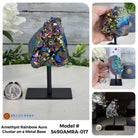 Amethyst Rainbow Aura Cluster on Stand, Select Your Item #5490AMRA - Brazil GemsBrazil GemsAmethyst Rainbow Aura Cluster on Stand, Select Your Item #5490AMRASmall Clusters on Metal Bases5490AMRA-017