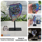 Amethyst Rainbow Aura Cluster on Stand, Select Your Item #5490AMRA - Brazil GemsBrazil GemsAmethyst Rainbow Aura Cluster on Stand, Select Your Item #5490AMRASmall Clusters on Metal Bases5490AMRA-019