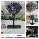 Amethyst Rainbow Aura Cluster on Stand, Select Your Item #5490AMRA - Brazil GemsBrazil GemsAmethyst Rainbow Aura Cluster on Stand, Select Your Item #5490AMRASmall Clusters on Metal Bases5490AMRA-027
