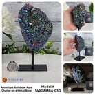Amethyst Rainbow Aura Cluster on Stand, Select Your Item #5490AMRA - Brazil GemsBrazil GemsAmethyst Rainbow Aura Cluster on Stand, Select Your Item #5490AMRASmall Clusters on Metal Bases5490AMRA-030