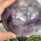 Amethyst Sphere on a Metal Base, 10.5 lbs & 11.5" Tall Model #5630-0010 by Brazil Gems - Brazil GemsBrazil GemsAmethyst Sphere on a Metal Base, 10.5 lbs & 11.5" Tall Model #5630-0010 by Brazil GemsSpheres5630-0010