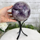 Amethyst Sphere on a Metal Base, 10.5 lbs & 11.5" Tall Model #5630-0010 by Brazil Gems - Brazil GemsBrazil GemsAmethyst Sphere on a Metal Base, 10.5 lbs & 11.5" Tall Model #5630-0010 by Brazil GemsSpheres5630-0010