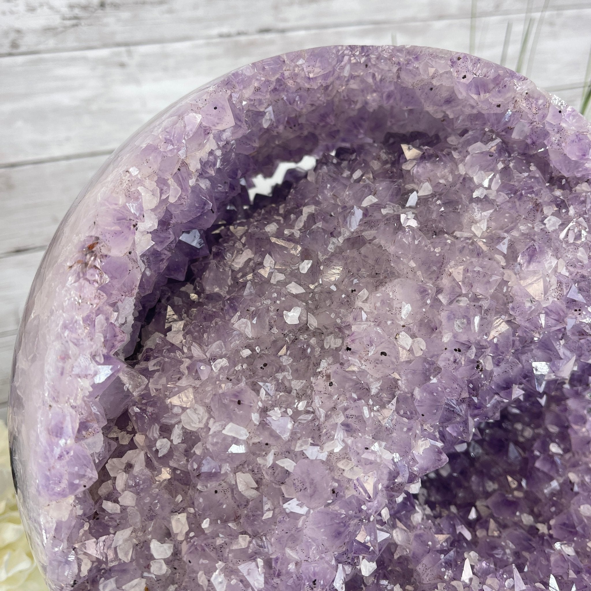 Amethyst Sphere on a Metal Base 33.5 lbs & 15" Tall Model #5630-0001 by Brazil Gems - Brazil GemsBrazil GemsAmethyst Sphere on a Metal Base 33.5 lbs & 15" Tall Model #5630-0001 by Brazil GemsSpheres5630-0001