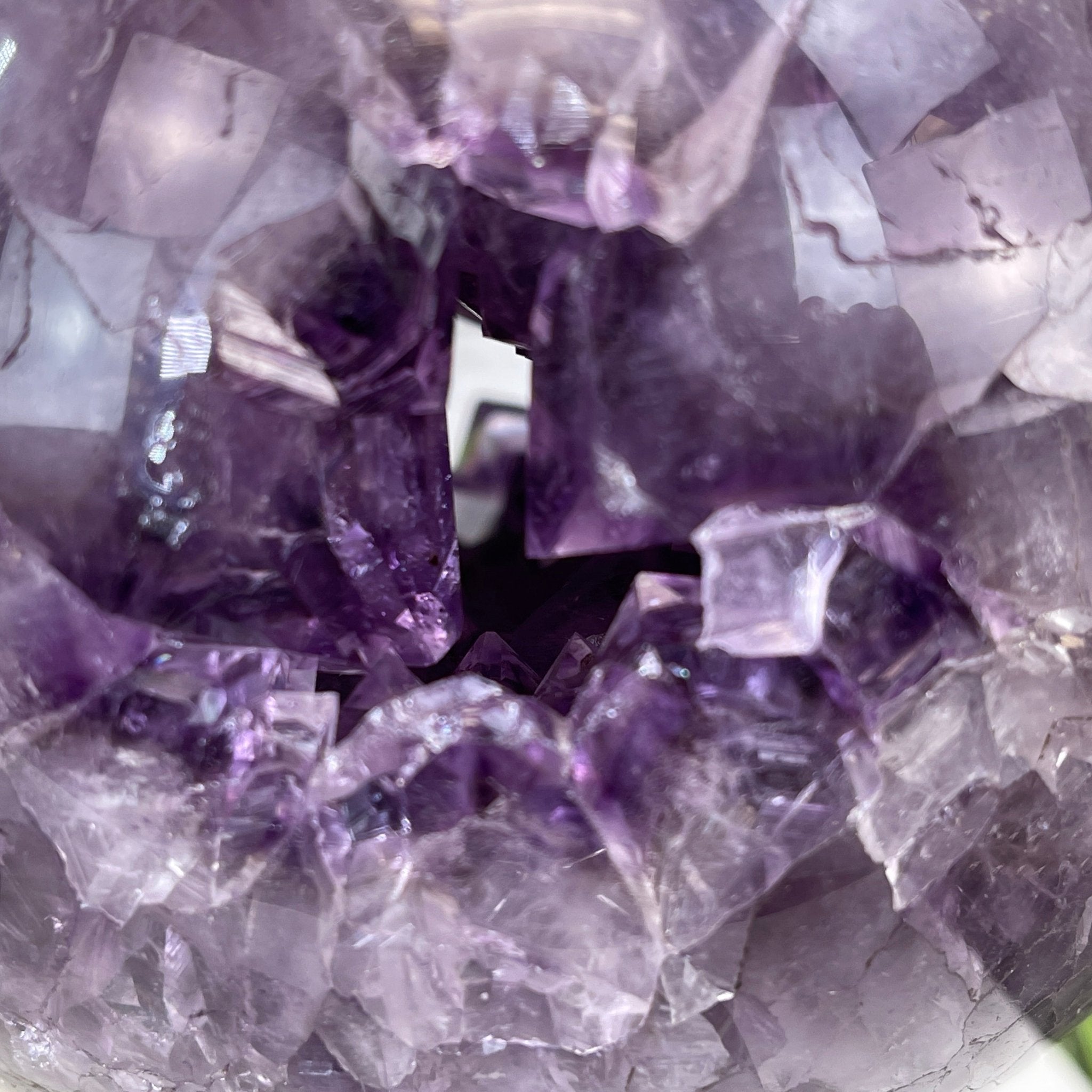 Amethyst Sphere on a Metal Base 7.3 lbs & 8.2.5" Tall Model #5630-0007 by Brazil Gems - Brazil GemsBrazil GemsAmethyst Sphere on a Metal Base 7.3 lbs & 8.2.5" Tall Model #5630-0007 by Brazil GemsSpheres5630-0007