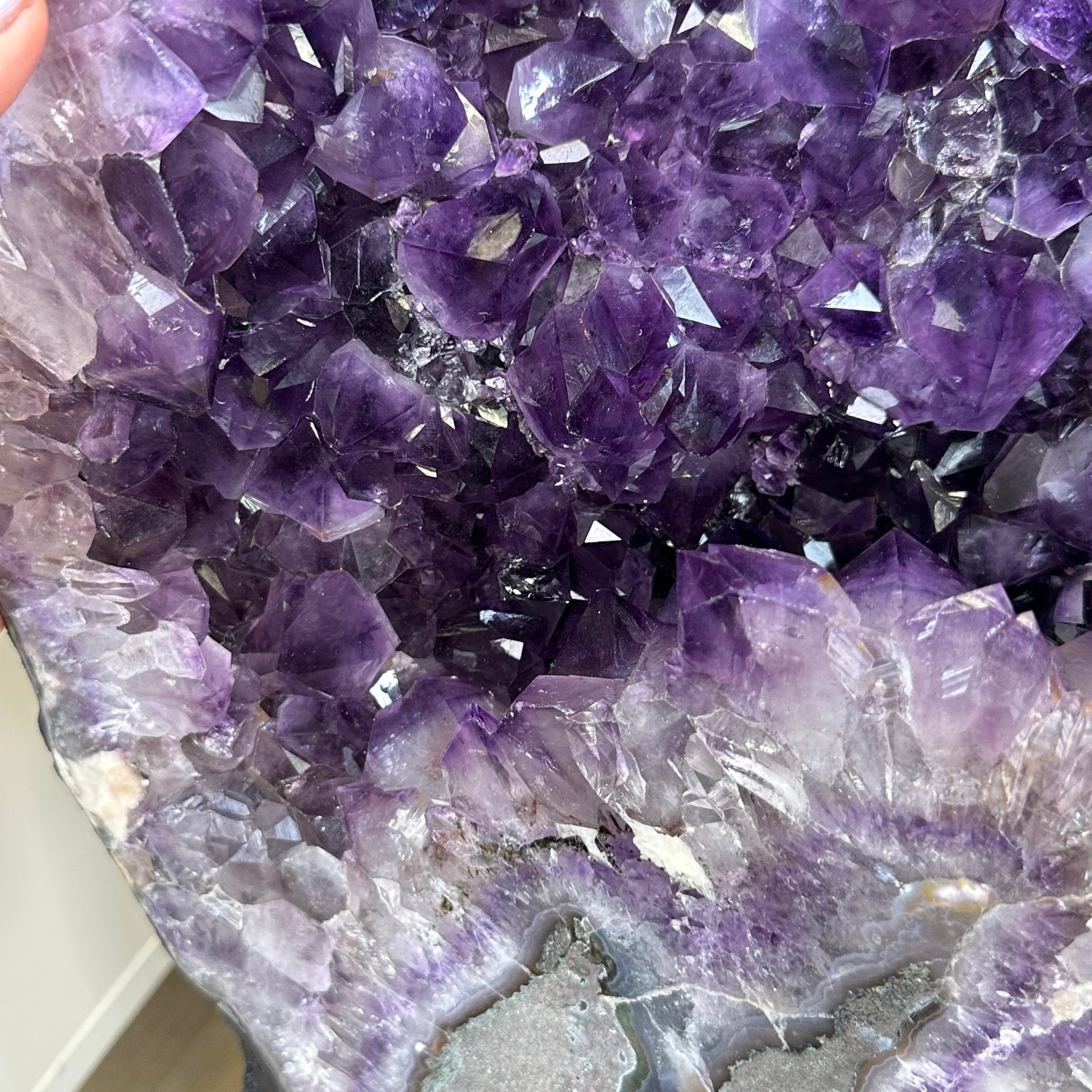 Amethyst Wings on a Metal Stand, 220.5 lbs, 39.75" Tall 5493 - 0051 - Brazil GemsBrazil GemsAmethyst Wings on a Metal Stand, 220.5 lbs, 39.75" Tall 5493 - 0051Amethyst Butterfly Wings5493 - 0051