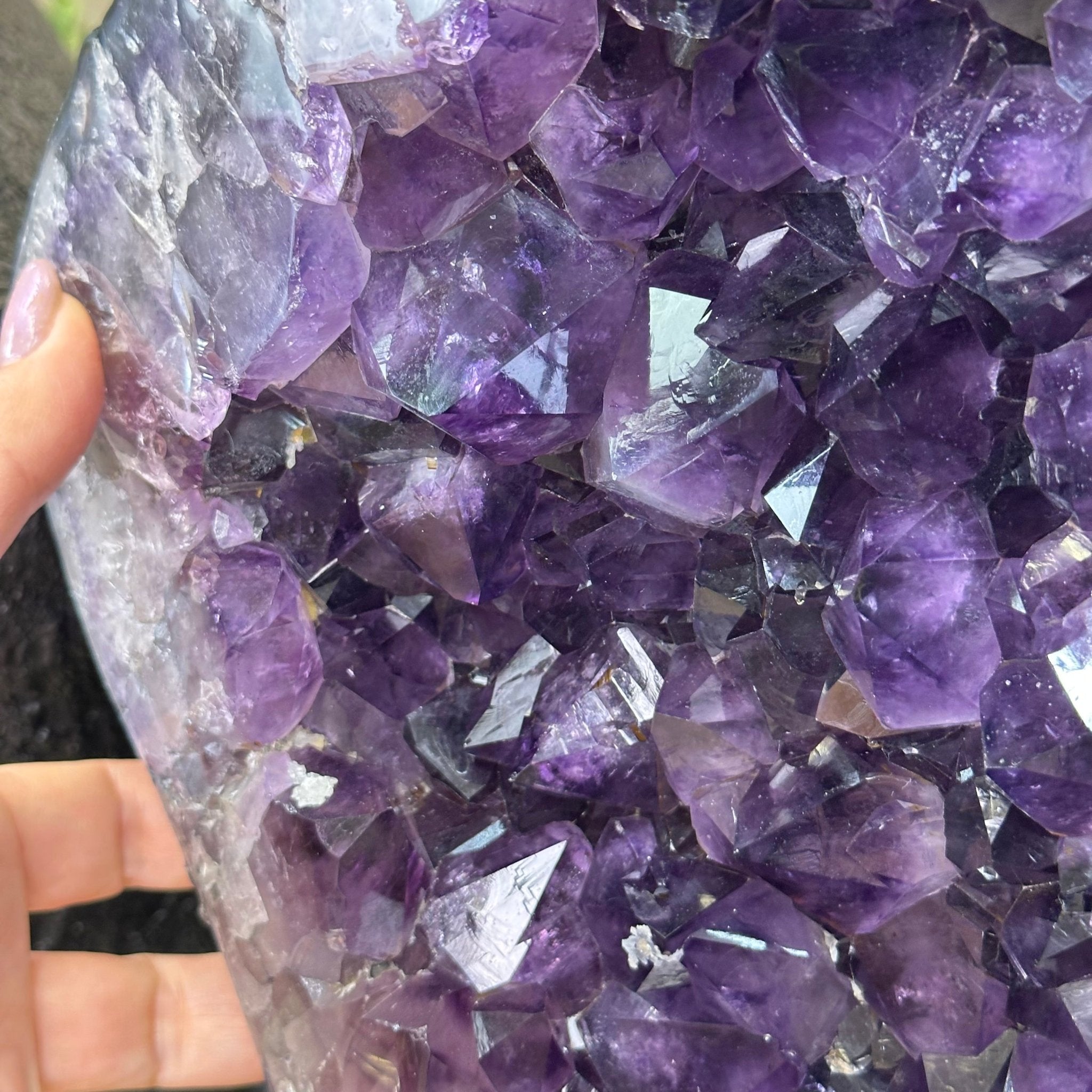 Amethyst Wings on a Metal Stand, 220.5 lbs, 39.75" Tall 5493 - 0051 - Brazil GemsBrazil GemsAmethyst Wings on a Metal Stand, 220.5 lbs, 39.75" Tall 5493 - 0051Amethyst Butterfly Wings5493 - 0051
