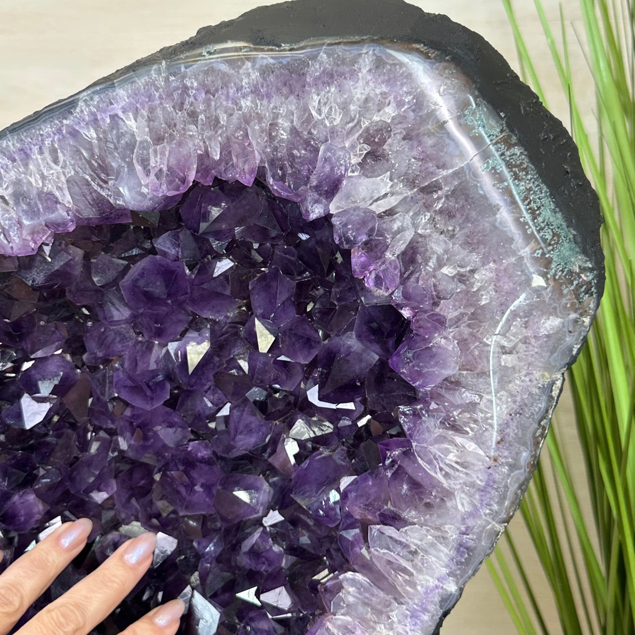 Amethyst Wings on a Metal Stand, 220.5 lbs, 39.75" Tall 5493 - 0051 - Brazil GemsBrazil GemsAmethyst Wings on a Metal Stand, 220.5 lbs, 39.75" Tall 5493 - 0051Amethyst Butterfly Wings5493 - 0051