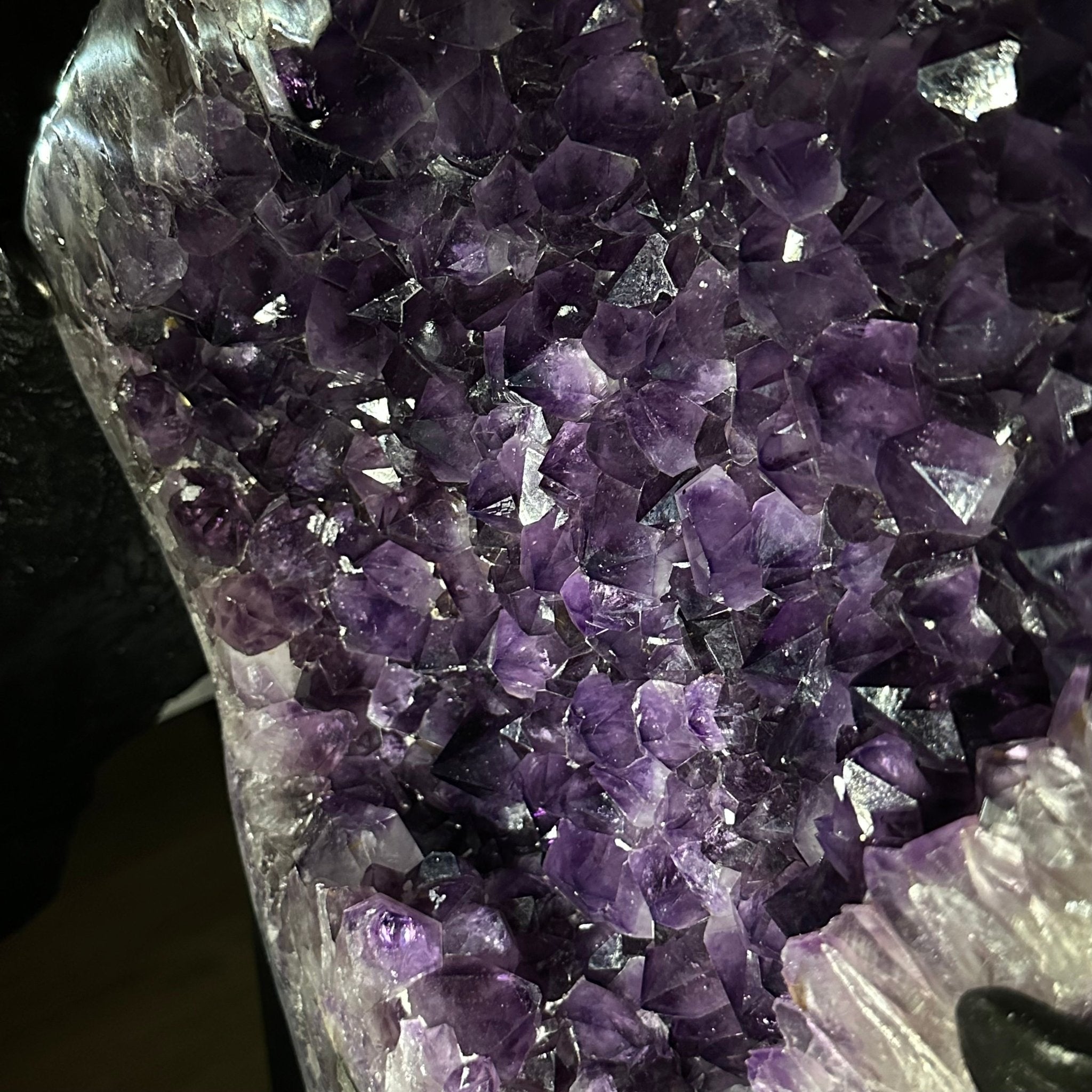 Amethyst Wings on a Metal Stand, 220.5 lbs, 39.75" Tall 5493 - 0051 - Brazil GemsBrazil GemsAmethyst Wings on a Metal Stand, 220.5 lbs, 39.75" Tall 5493 - 0051Amethyst Butterfly Wings5493 - 0051