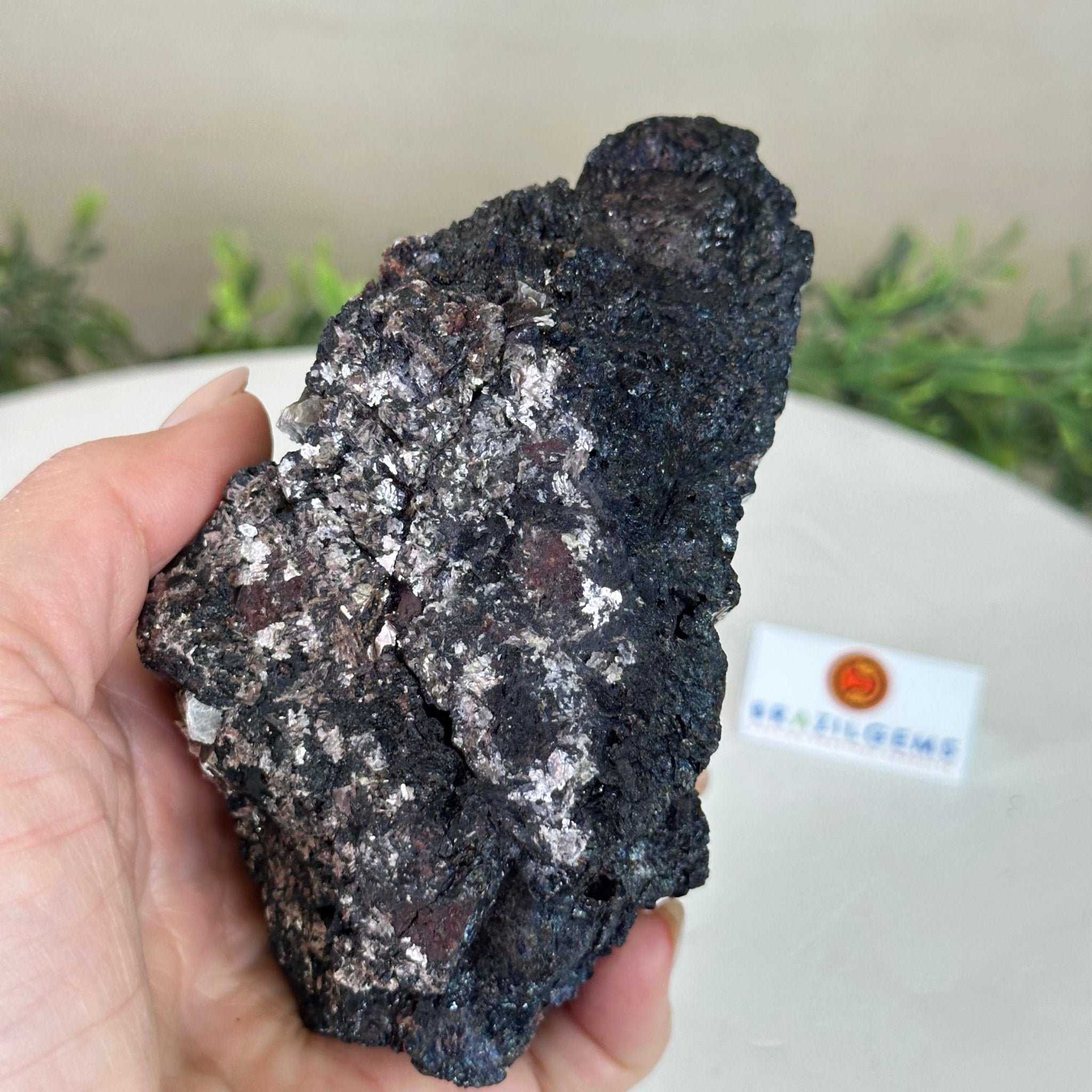 Black Tourmaline Cluster, 2.8 lbs and 4.9" Long #3302BT - 020 - Brazil GemsBrazil GemsBlack Tourmaline Cluster, 2.8 lbs and 4.9" Long #3302BT - 020Small Clusters with Flat Bases3302BT - 020