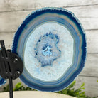 Blue Agate "Butterfly Wings" on stand, 7.5" Tall #5050BL-069 - Brazil GemsBrazil GemsBlue Agate "Butterfly Wings" on stand, 7.5" Tall #5050BL-069Agate Butterfly Wings5050BL-069