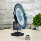 Blue Agate "Butterfly Wings" on stand, 7.5" Tall #5050BL-069 - Brazil GemsBrazil GemsBlue Agate "Butterfly Wings" on stand, 7.5" Tall #5050BL-069Agate Butterfly Wings5050BL-069