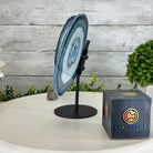 Blue Agate "Butterfly Wings" on stand, 7.5" Tall #5050BL-069 - Brazil GemsBrazil GemsBlue Agate "Butterfly Wings" on stand, 7.5" Tall #5050BL-069Agate Butterfly Wings5050BL-069