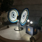 Blue Agate "Butterfly Wings" on stand, 7.5" Tall #5050BL-069 - Brazil GemsBrazil GemsBlue Agate "Butterfly Wings" on stand, 7.5" Tall #5050BL-069Agate Butterfly Wings5050BL-069