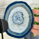 Blue Agate "Butterfly Wings" on stand, 7.5" Tall #5050BL-069 - Brazil GemsBrazil GemsBlue Agate "Butterfly Wings" on stand, 7.5" Tall #5050BL-069Agate Butterfly Wings5050BL-069