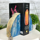 Blue Dyed Brazilian Agate Stone Bookends, 10.4 lbs & 6.7" tall #5151BL-037 - Brazil GemsBrazil GemsBlue Dyed Brazilian Agate Stone Bookends, 10.4 lbs & 6.7" tall #5151BL-037Bookends5151BL-037