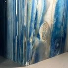 Blue Dyed Brazilian Agate Stone Bookends, 10.4 lbs & 6.7" tall #5151BL-037 - Brazil GemsBrazil GemsBlue Dyed Brazilian Agate Stone Bookends, 10.4 lbs & 6.7" tall #5151BL-037Bookends5151BL-037