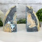 Blue Dyed Brazilian Agate Stone Bookends, 10.4 lbs & 6.7" tall #5151BL-037 - Brazil GemsBrazil GemsBlue Dyed Brazilian Agate Stone Bookends, 10.4 lbs & 6.7" tall #5151BL-037Bookends5151BL-037